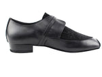 CD9003A <BR>Black Leather & Nubuck