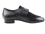 CD9003A <BR>Black Leather & Nubuck