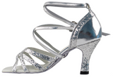 PCD5008 <BR> Mirage Silver Sparkle & Silver Leather