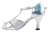 PCD6006 <BR> Silver Leather & Silver Sparklenet